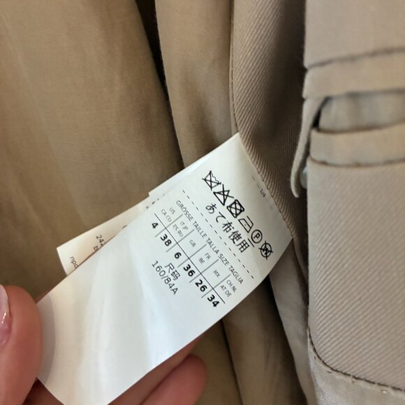 Max Mara Cicladi Knit-Sleeve Trench Coat Size 4 - Picture 4 of 9